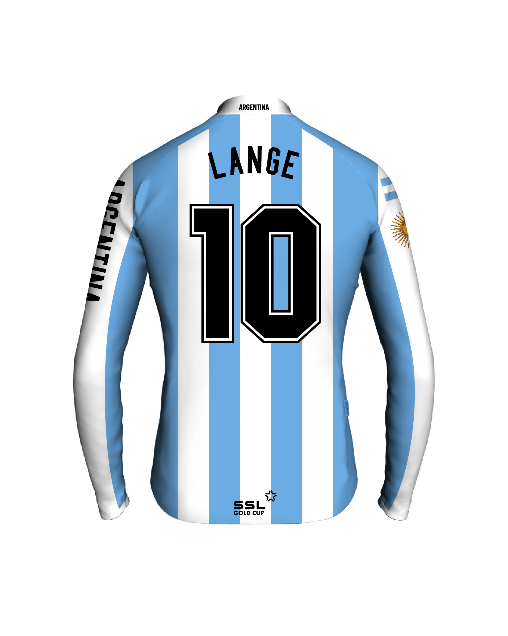 ARG_back-cpt Argentina Captain's Jersey | LANGE no 10 - Image 1