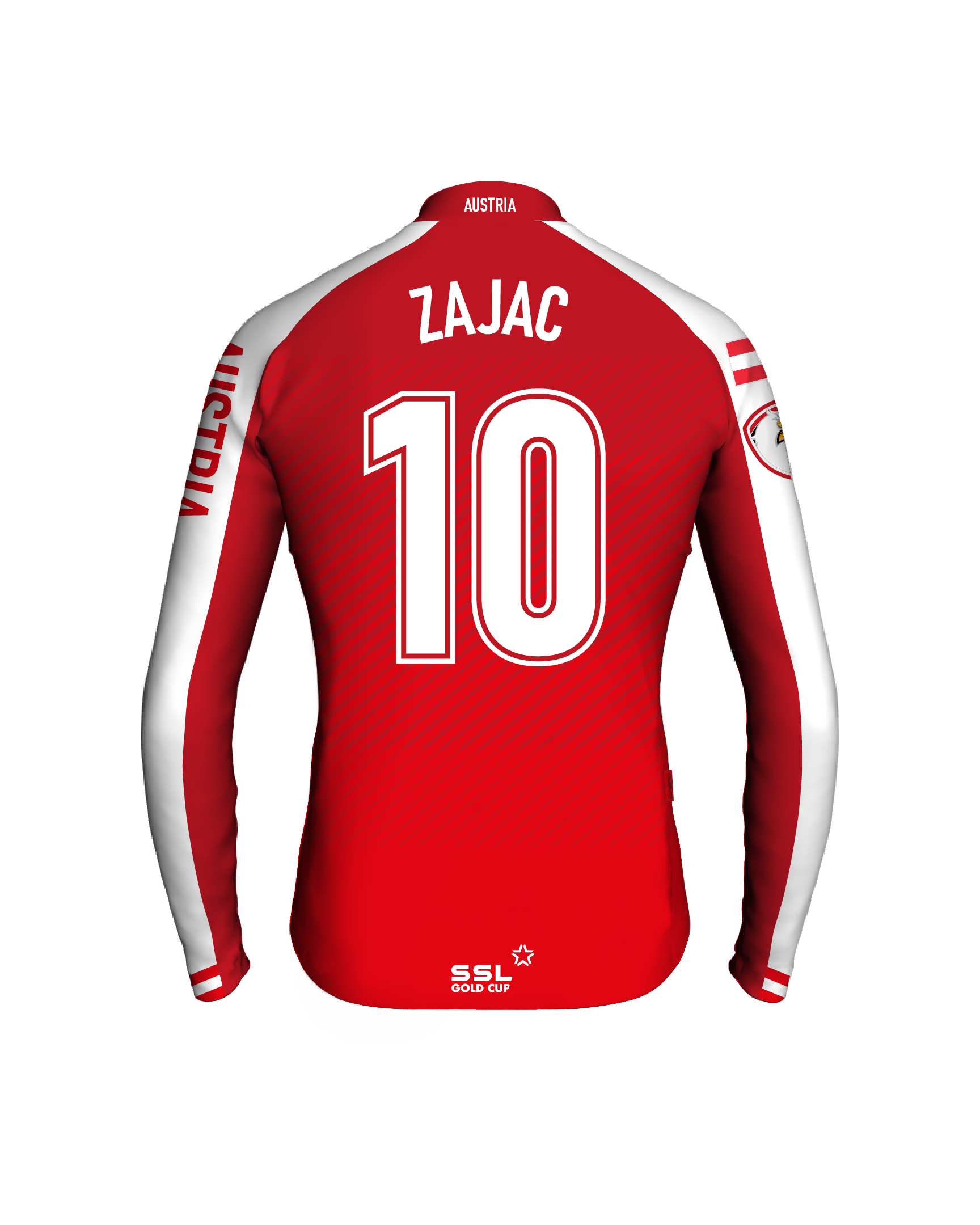 AUT_back-cpt Austria Captain's Jersey |ZAJAC no 10 - Image 1