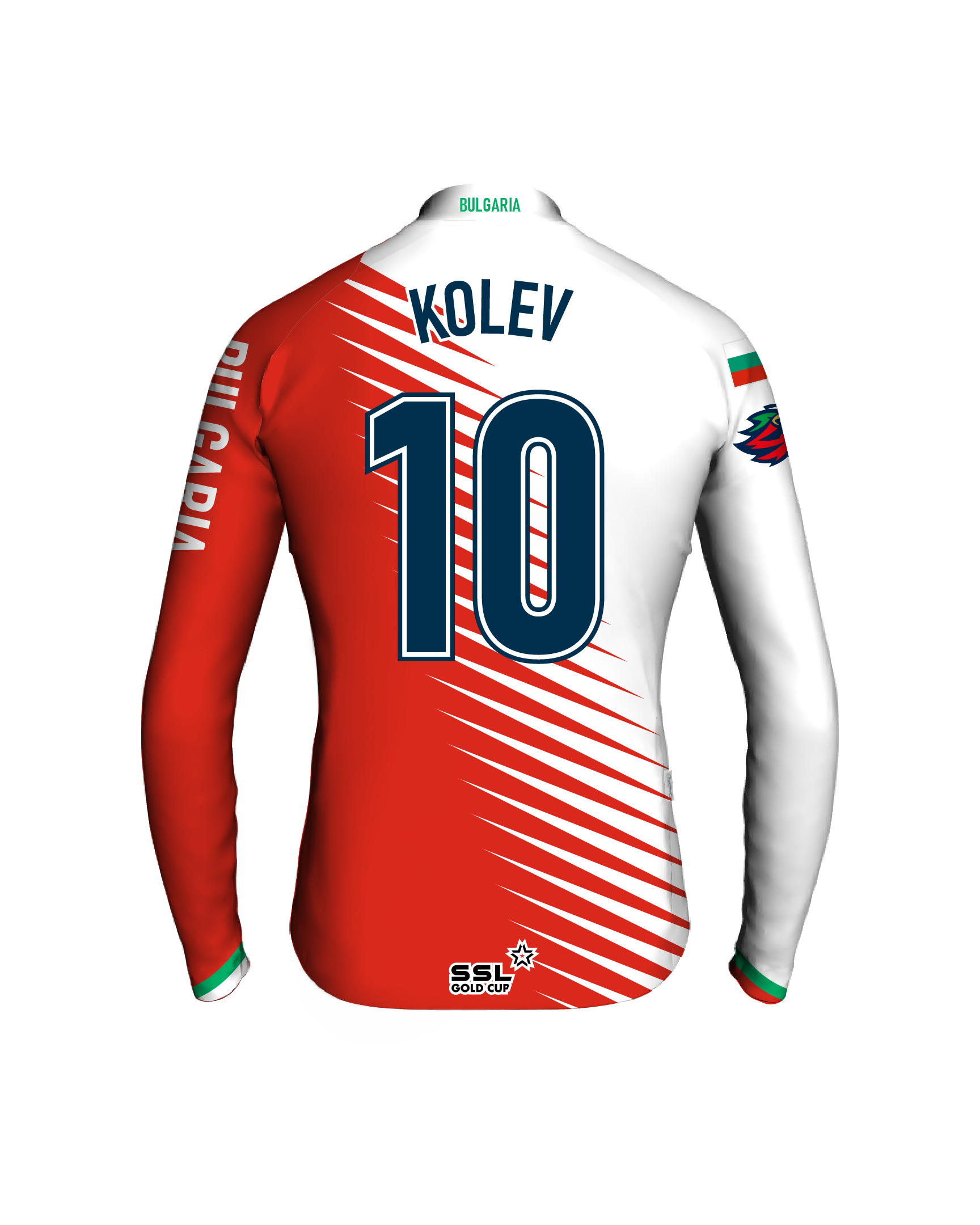 BUL_back-cpt Bulgaria Captain's Jersey | KOLEV no 10 - Image 1
