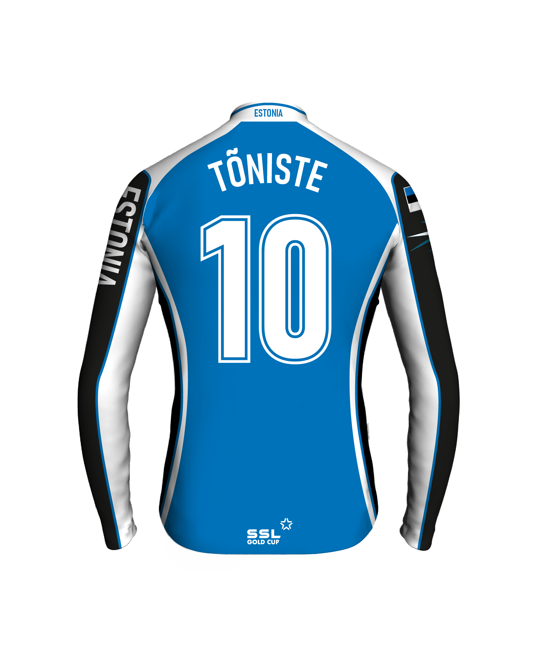 EST_back-cpt Estonia Captain's Jersey | TONISTE no 10 - Image 1
