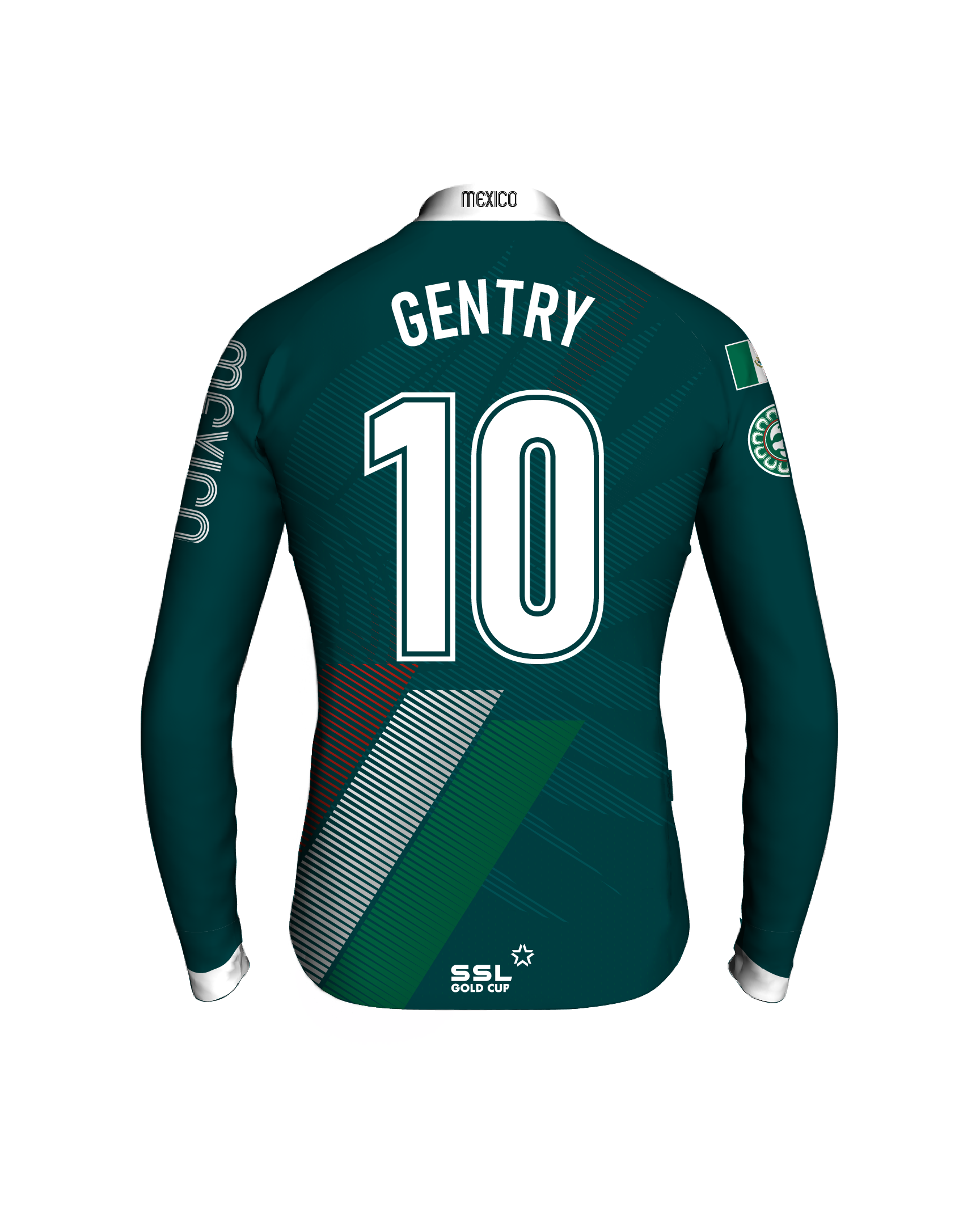 MEX_back-cpt Mexico Captain's Jersey | GENTRY no 10 - Image 1