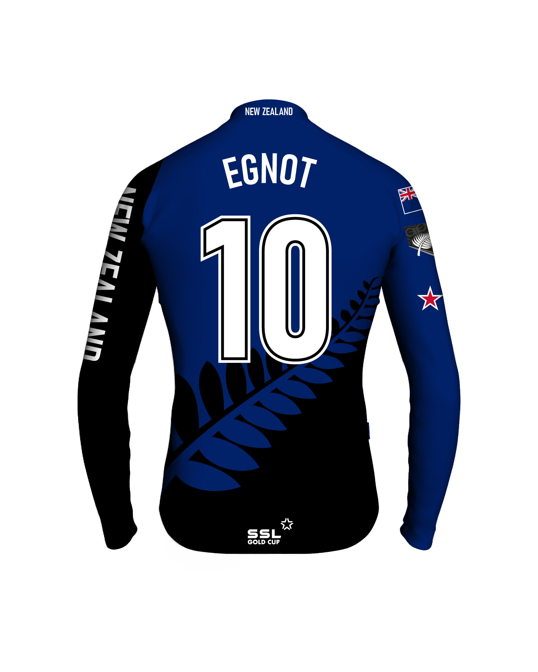 NZL_back-cpt New Zealand Captain's Jersey | DAVIS no 10 - Image 1