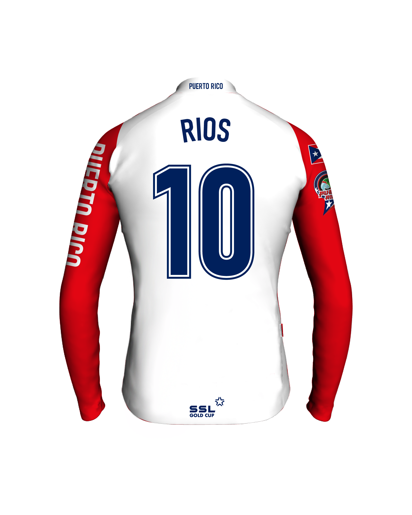 PUR_back-cpt Puerto Rico Captain's Jersey | RIOS no 10 - Image 1