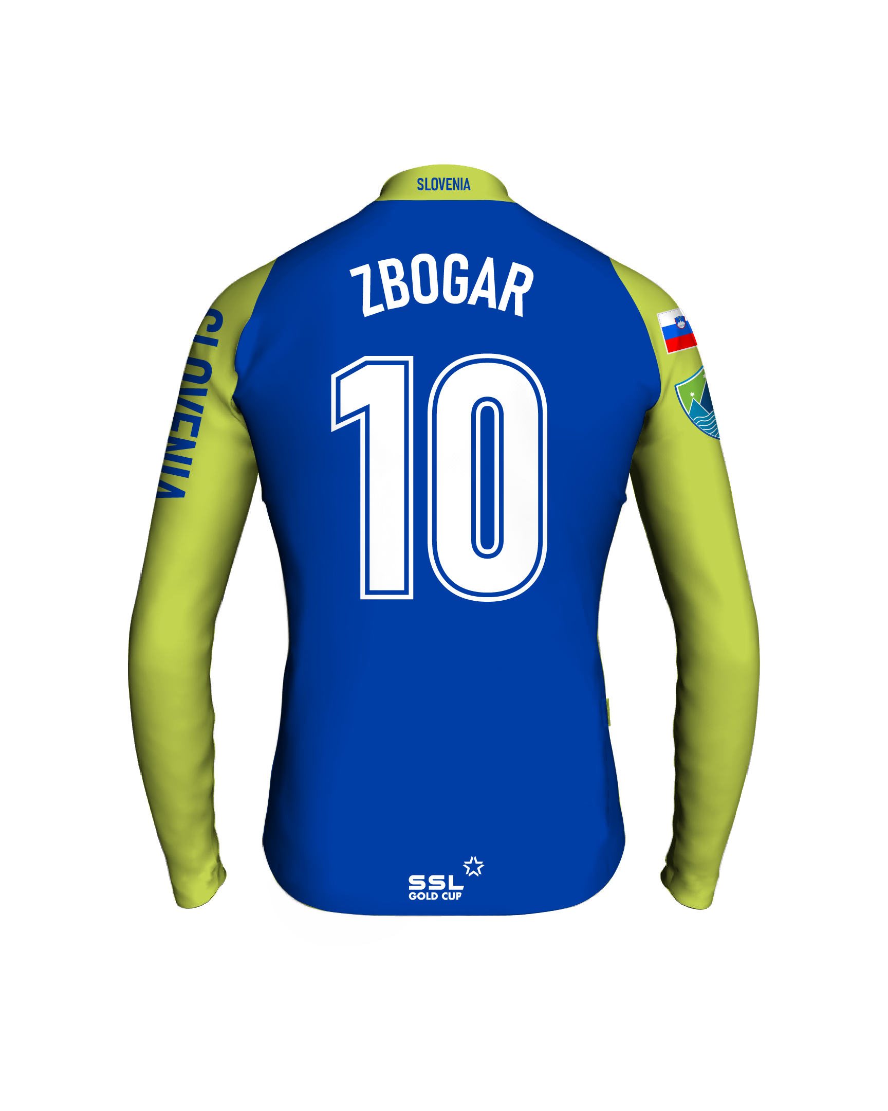 SLO_back-cpt Slovenia Captain's Jersey | ZBOGAR no 10 - Image 1