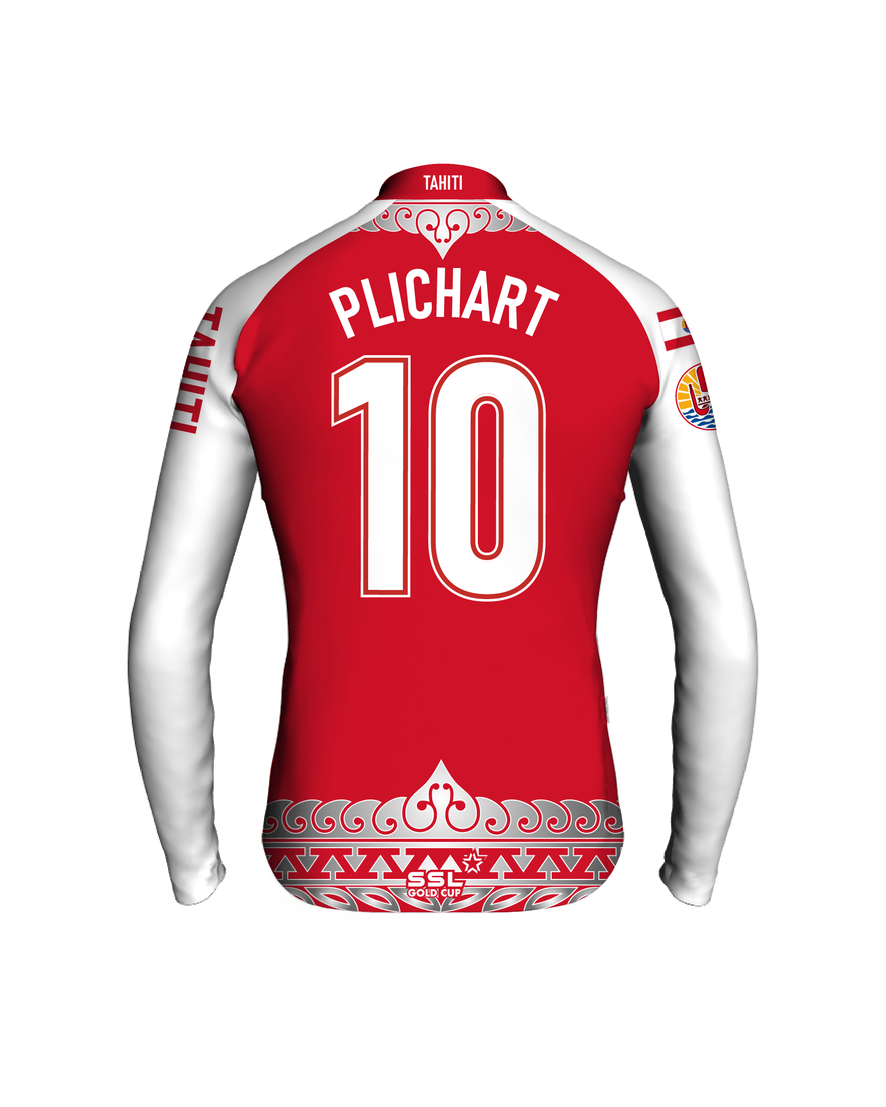 TAH_back-cpt Tahiti Captain's Jersey | PLICHART no 10 - Image 1