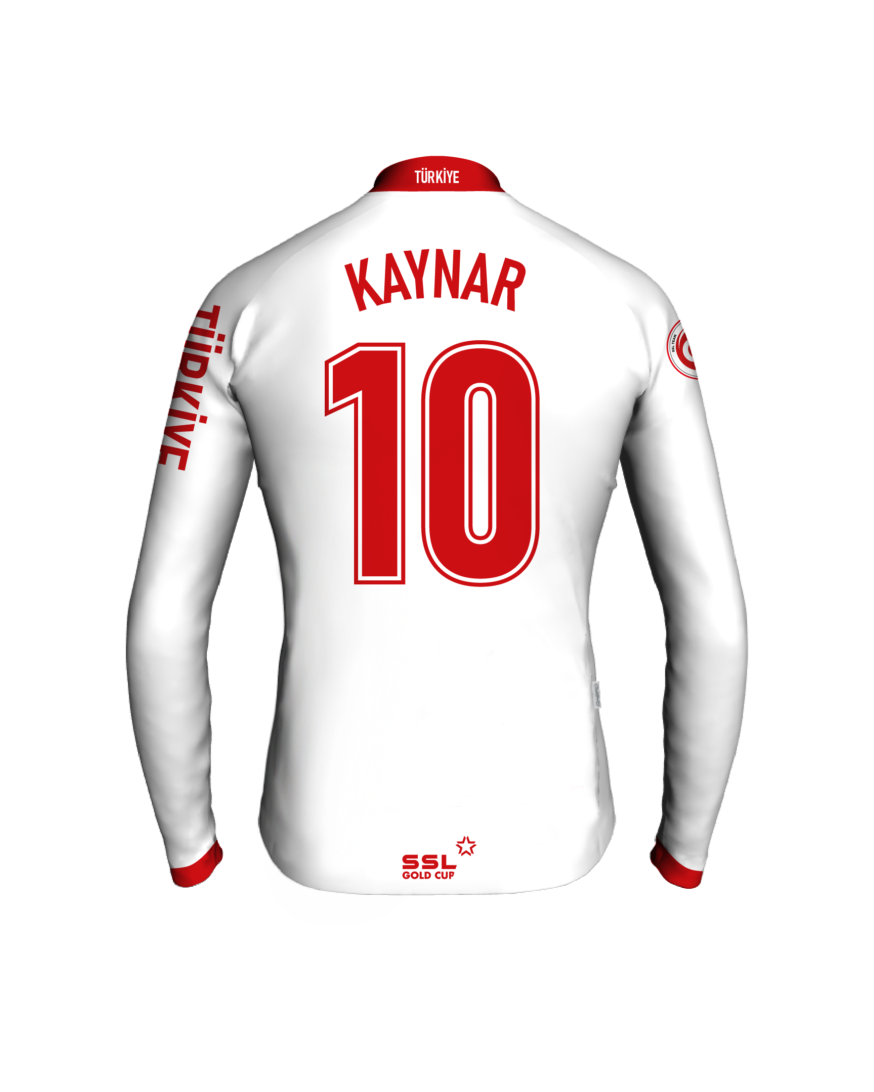 TUR_white_back-cpt Turkey Captain's Jersey | KAYNAR no 10 - Image 1