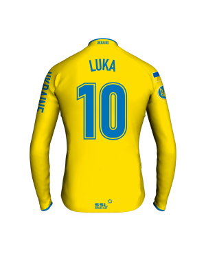 UKR_back-cpt Ukraine Captain's Jersey |LUKA no 10
