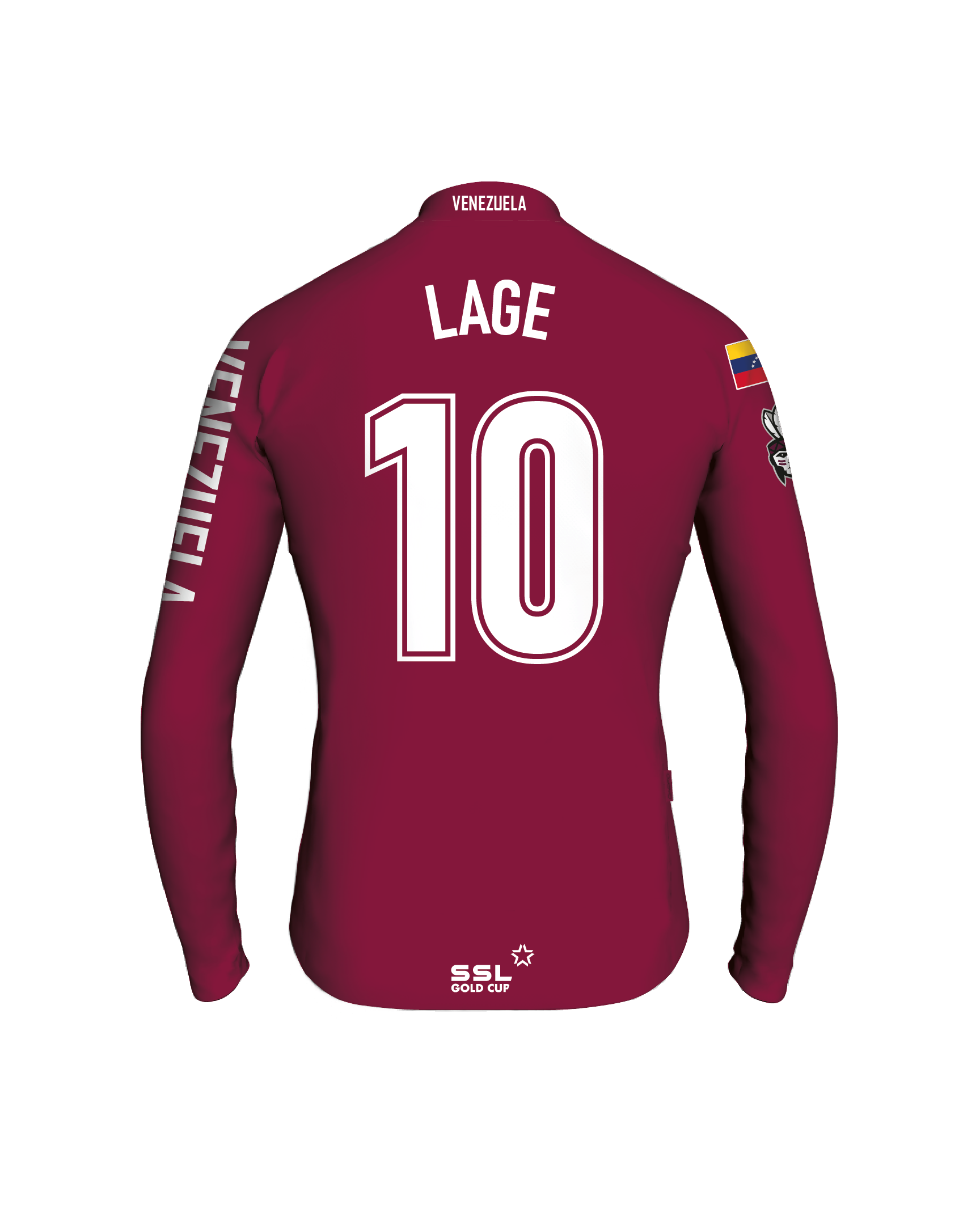 VEN_back-cpt Venezuela Captain's Jersey | LAGE no 10 - Image 1