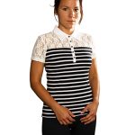 SSL white stripes lace t-shirt
